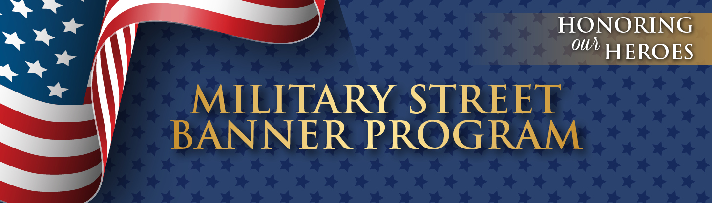 Military Street Banners Go Up