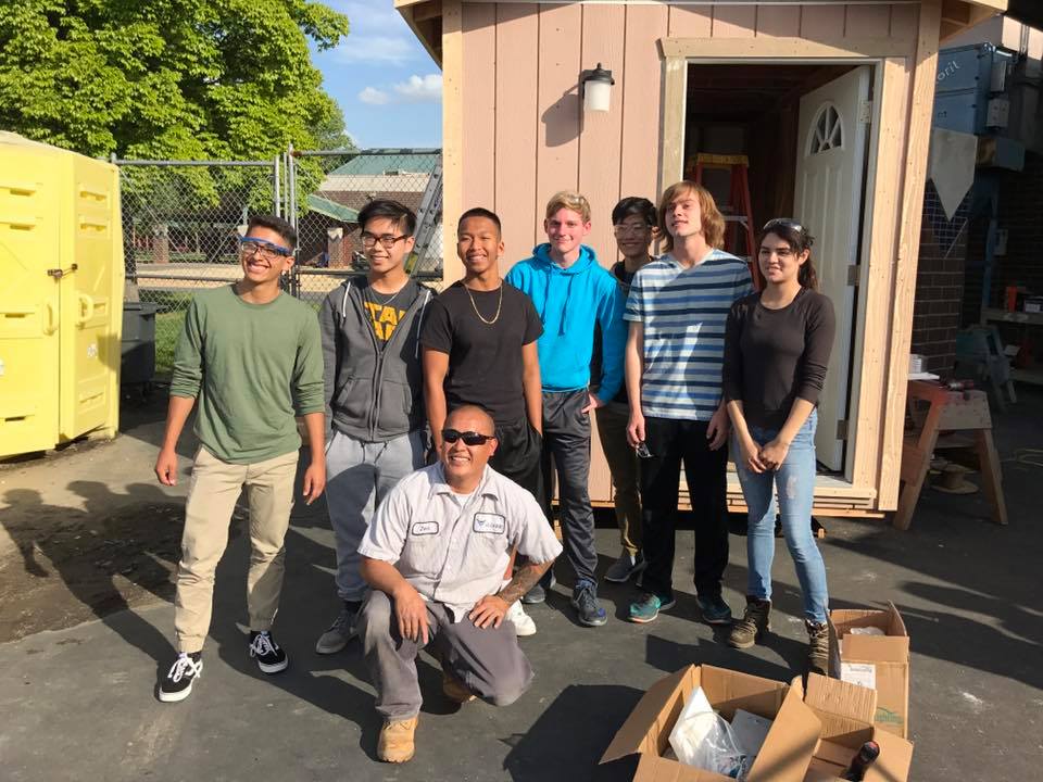 Laguna Creek High School Students Build & Donate Tiny House to Homeless Veteran