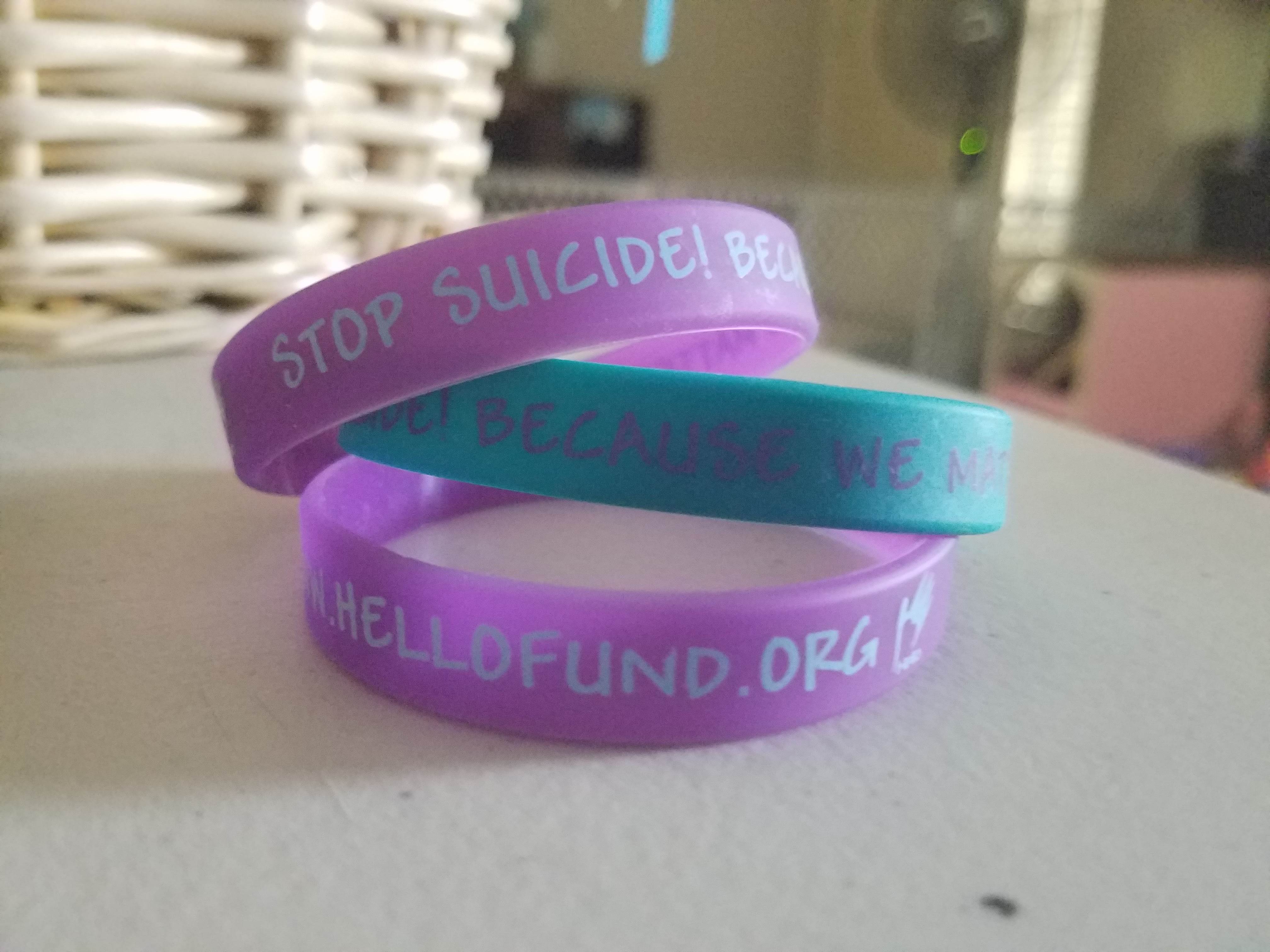 JJ's Hello Foundation bracelets