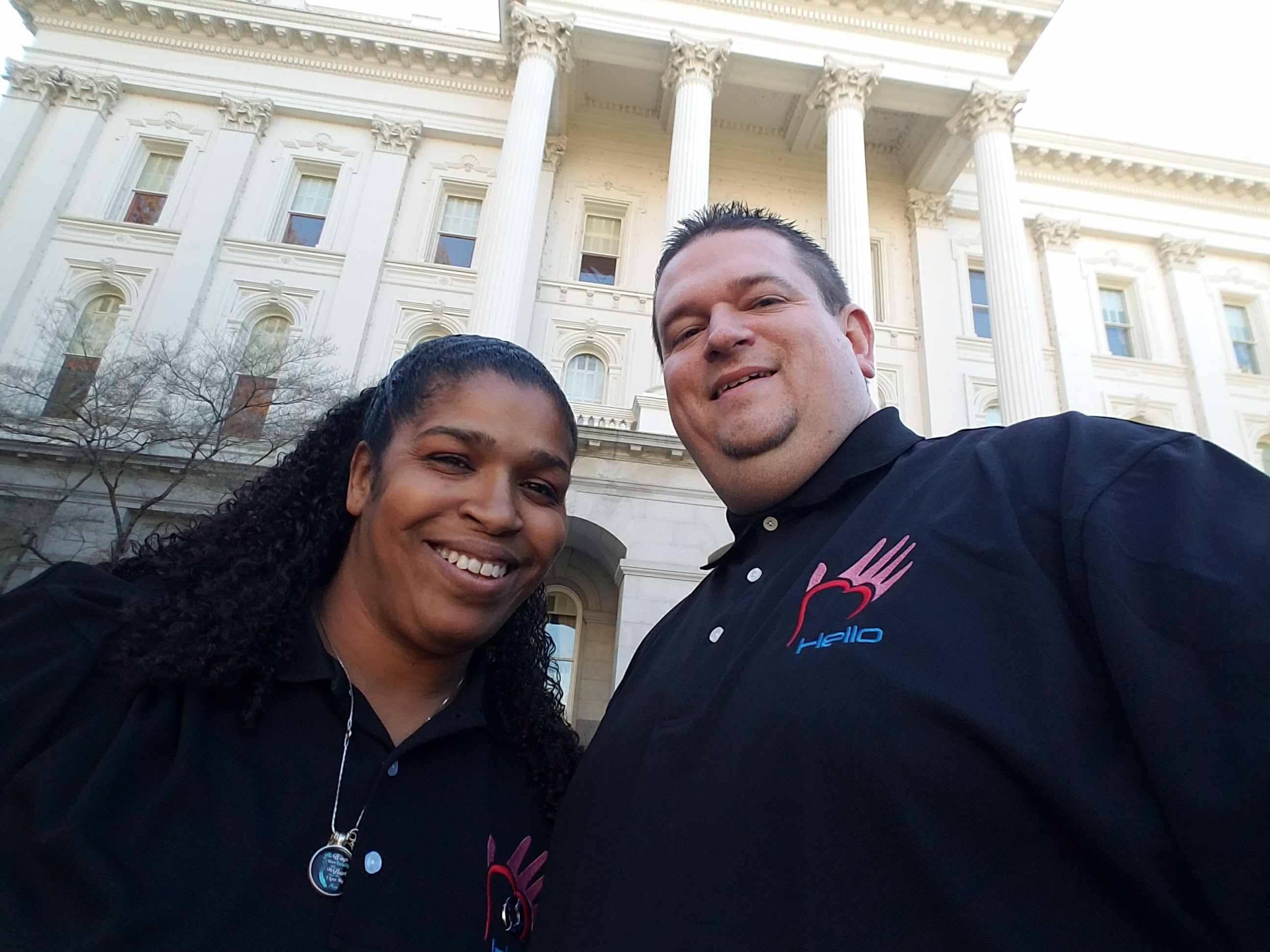 Michelle and Josh Anderson, creators of JJ's Hello Foundation