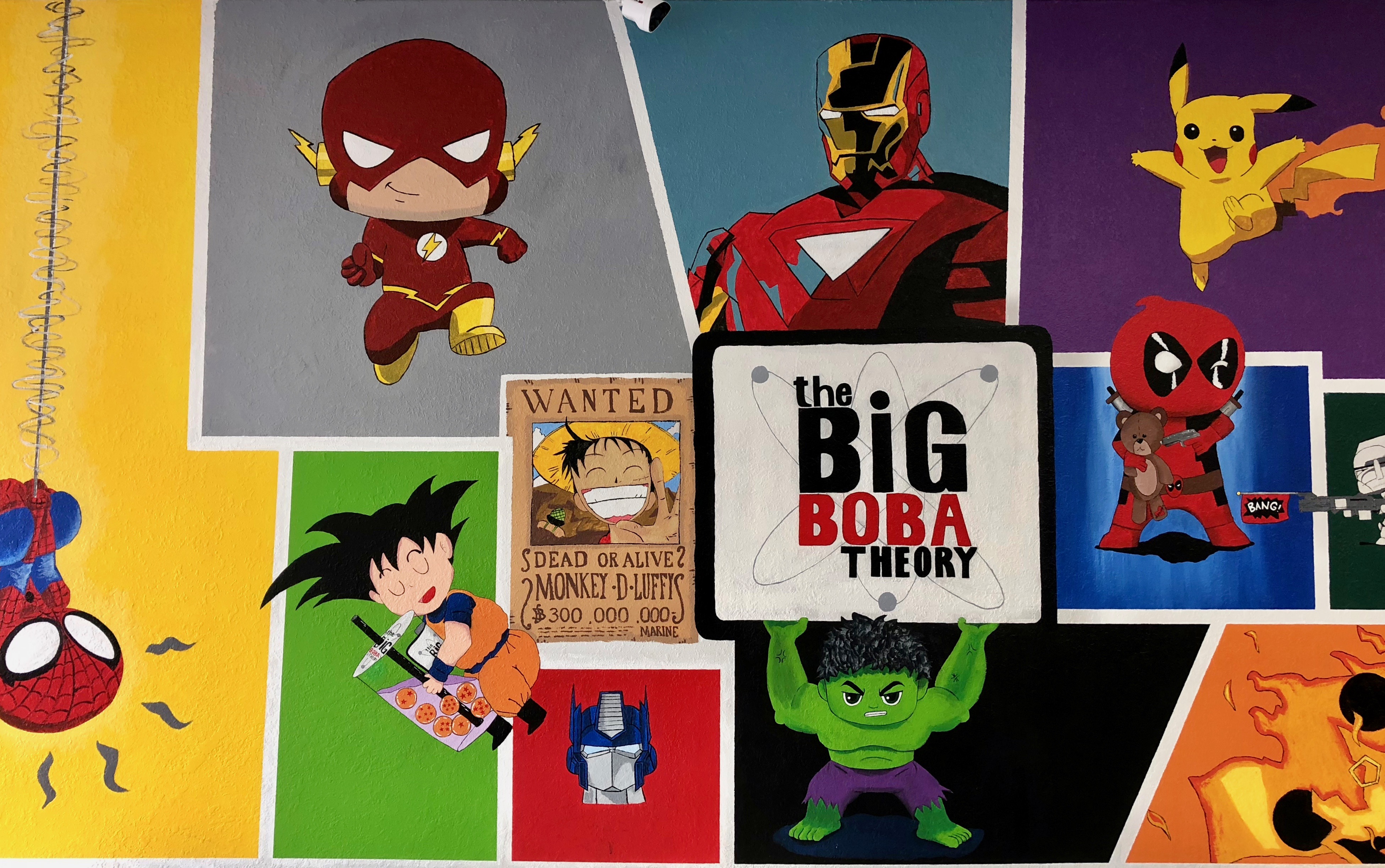 The Big Boba Theory wall art