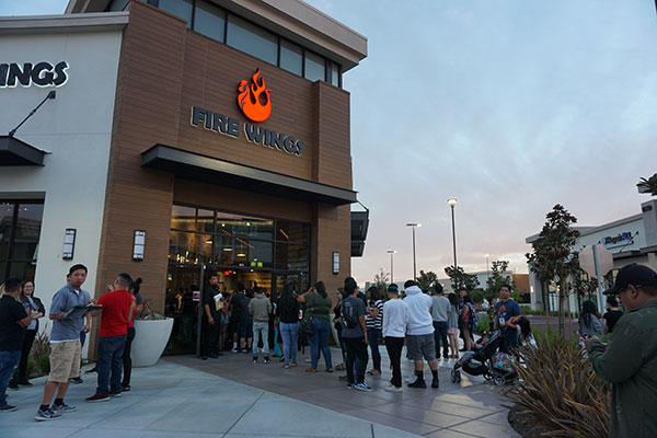 Fire Wings Delta Shores Draws Crowds At Grand Opening