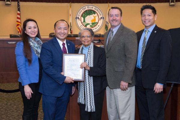 City Council Recognizes Irene West & Proclaims February As Black History Month In Elk Grove