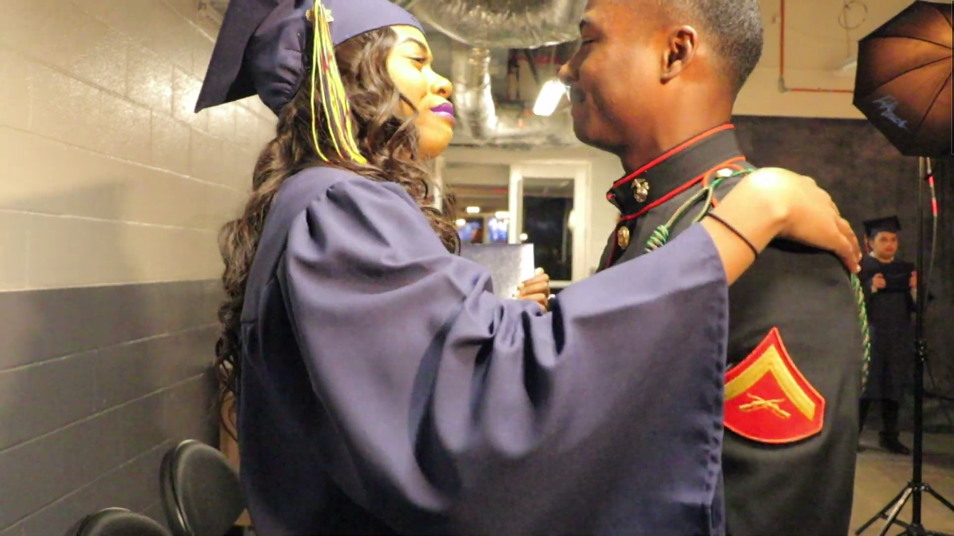 High School Graduate Kali Honeywood Surprised By Marine Brother On Stage