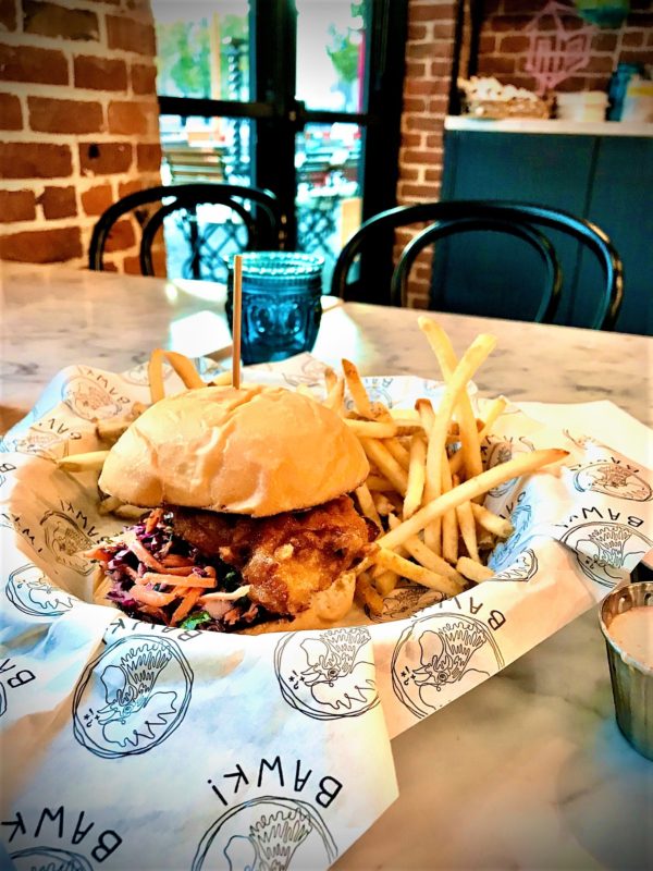 BAWK! Fried chicken sandwich/Roshá Hester