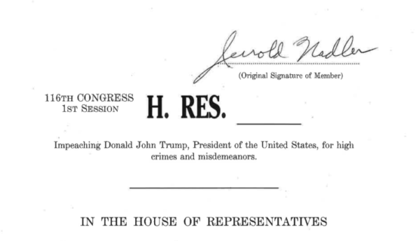 Articles Of Impeachment Against Trump Unveiled