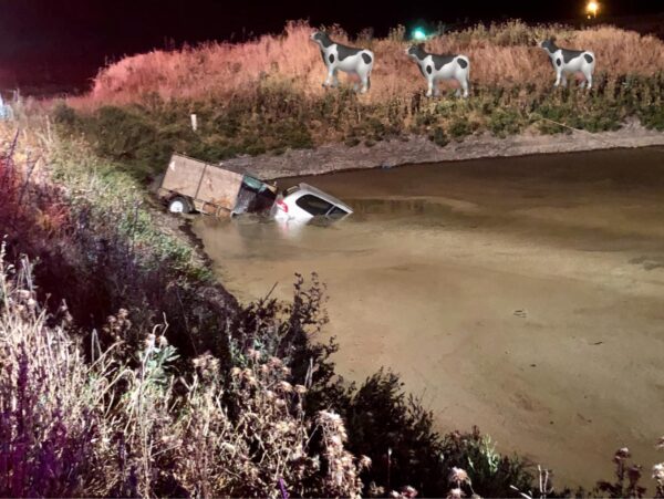 DUI Driver Crashes Into Manure Pond Near Elk Grove On Memorial Day Weekend