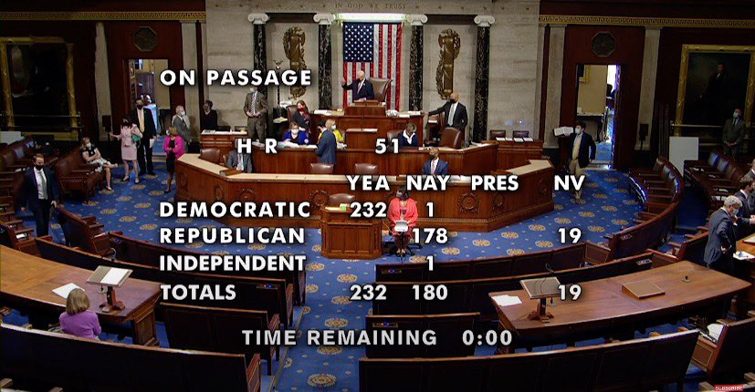 House Votes To Make Washington D.C. The 51st State