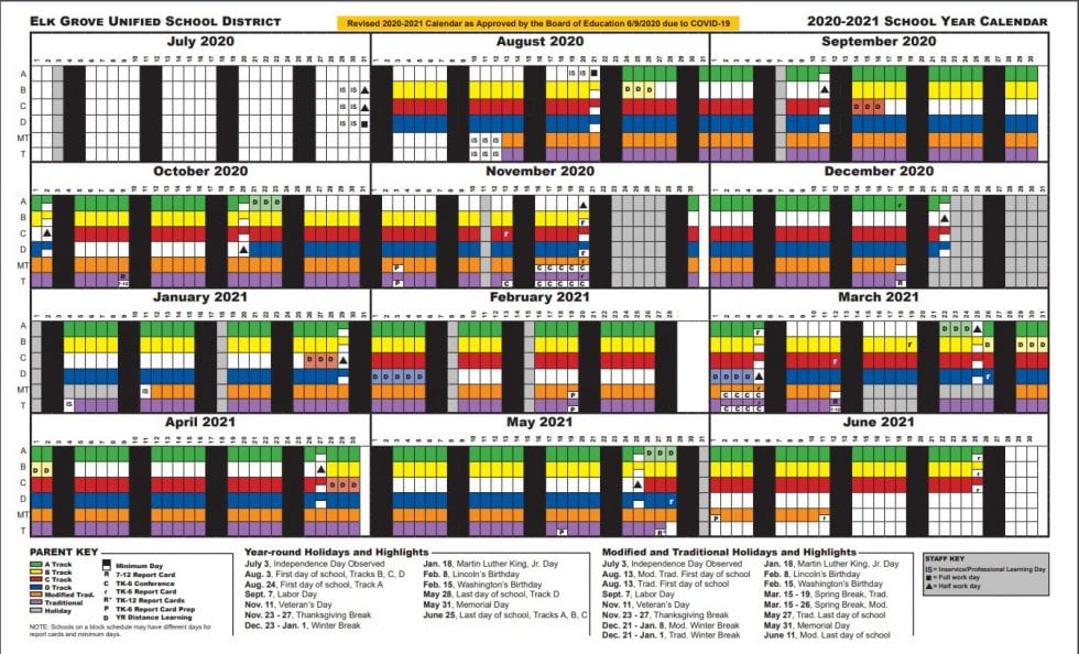 Elk Grove Unified School District Board Approves Revised 2020-2021 ...