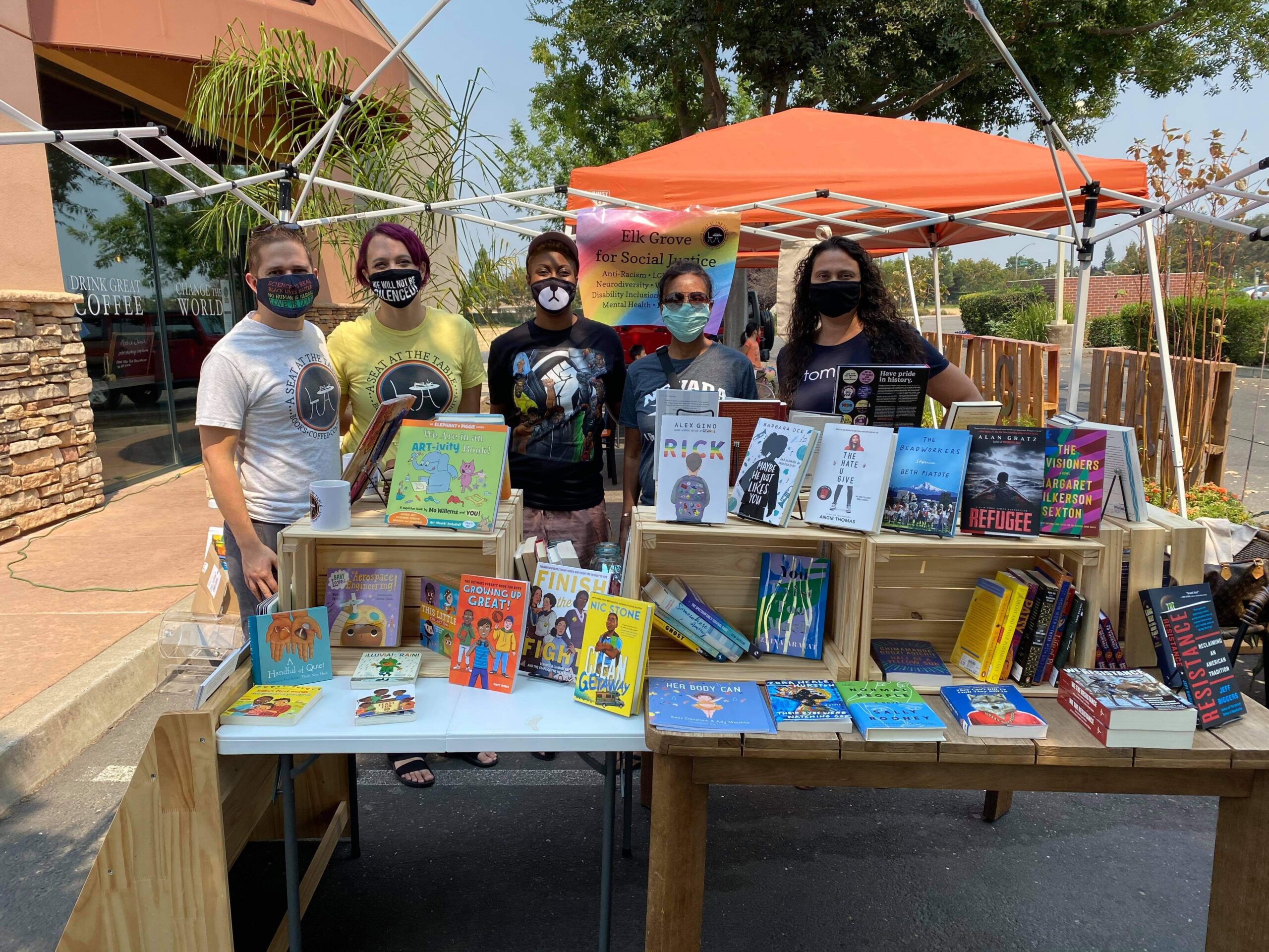 Rescate Coffee & A Seat At The Table Host Outdoor Bookstore Pop-Up Event