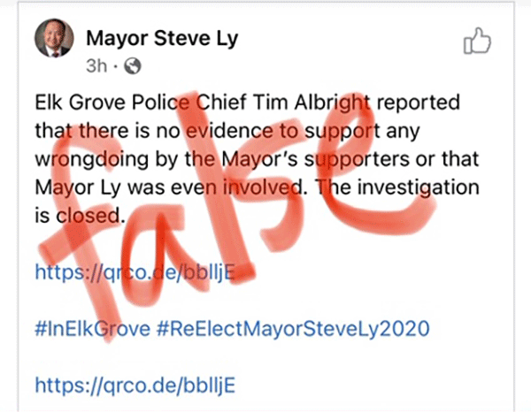 Mayor Steve Ly Misleads Public With Statement Taken Out of Context; Grand Jury Investigation Still Pending