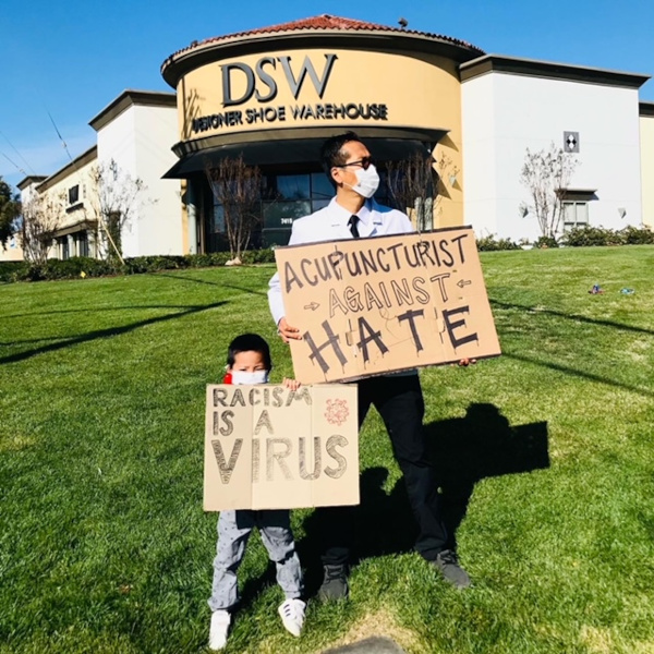 Hate Is A Virus: Protesting Anti-Asian Sentiment In Elk Grove